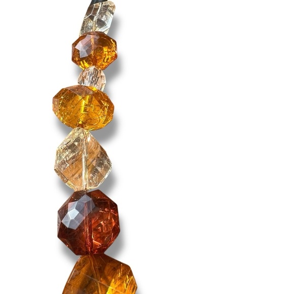 Multicolor Faceted Chunky Beaded Necklace - Picture 8 of 9